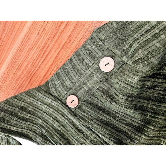 NWT Notations Lightweight Green Long Sleeve Cardigan button detail Size XLarge - Picture 6 of 9